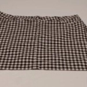 Forever 21 Mini Skirt Womens 3X Black & White Check Cotton Blend Pockets